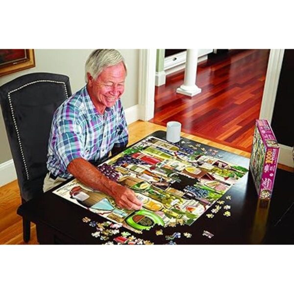 White Mountain Puzzles Tapestry Cat Rompecabezas de 1000_3