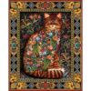 White Mountain Puzzles Tapestry Cat Rompecabezas de 1000_1