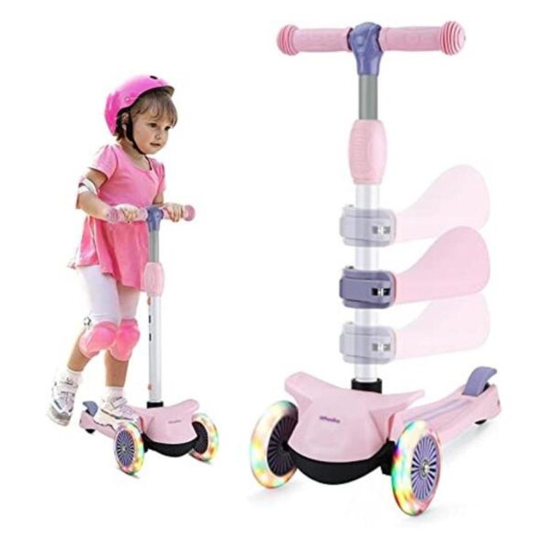 Wheelive Patineta 2 en 1 para niños 3 ruedas con 3 ruedas_1