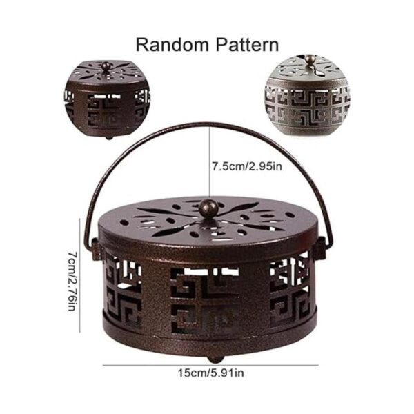 Whiidoom Soporte de metal para bobina de mosquitos con_2