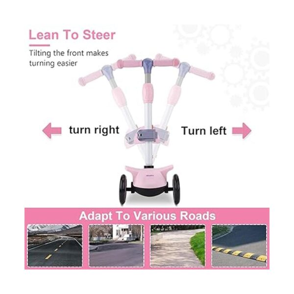 Wheelive Patineta 2 en 1 para niños 3 ruedas con 3 ruedas_3