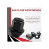 Juego de 20 tuercas M14x1.5 para Ford Lincoln ACPZ1012D