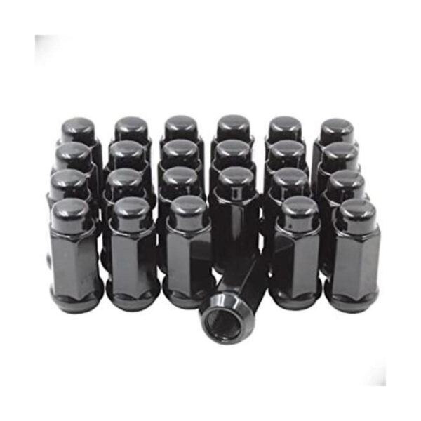 Wheel Accessories Parts Juego de 24 tuercas negras de 14 x_1