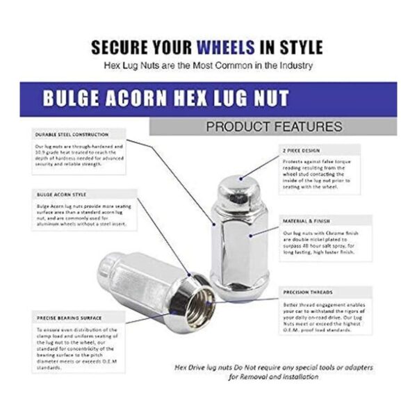Wheel Accessories Parts Bulge Bellota Tuerca de rueda M14_4
