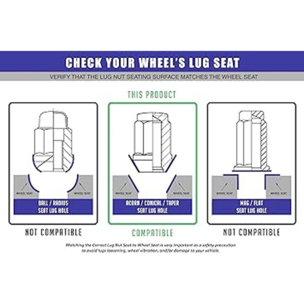 Wheel Accessories Parts Juego completo de 24 tuercas de_2