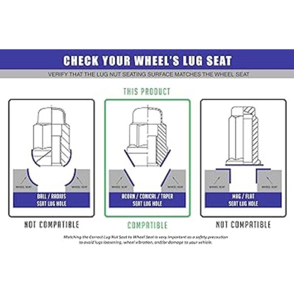 Wheel Accessories Parts Juego de 20 tuercas de rueda_6