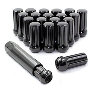 Wheel Accessories Parts Juego de 20 tuercas negras de 14 x_1
