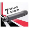 Wheel Accessories Parts Juego de 20 tuercas negras de 14 x_6