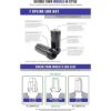 Wheel Accessories Parts Juego de 20 tuercas negras de 14 x_4