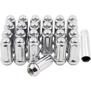 Wheel Accessories Parts Juego de 24 tuercas cromadas de 14_1
