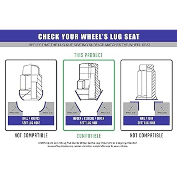Wheel Accessories Parts Tuercas de bloqueo de rueda XL de_3