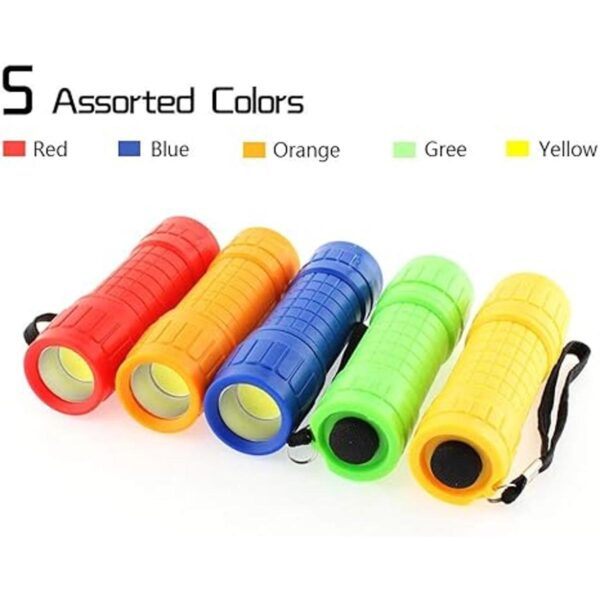 Paquete de 30 mini linternas 5 colores linterna LED COB_3