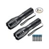Linternas LED paquete de 2 linternas tácticas de alto
