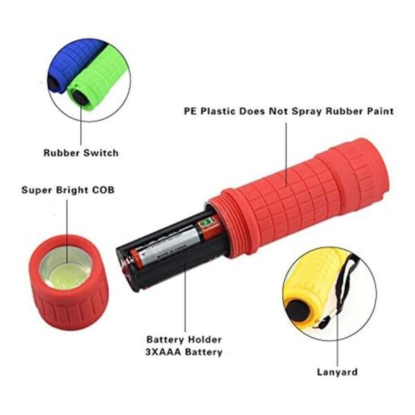 Paquete de 30 mini linternas 5 colores linterna LED COB_2