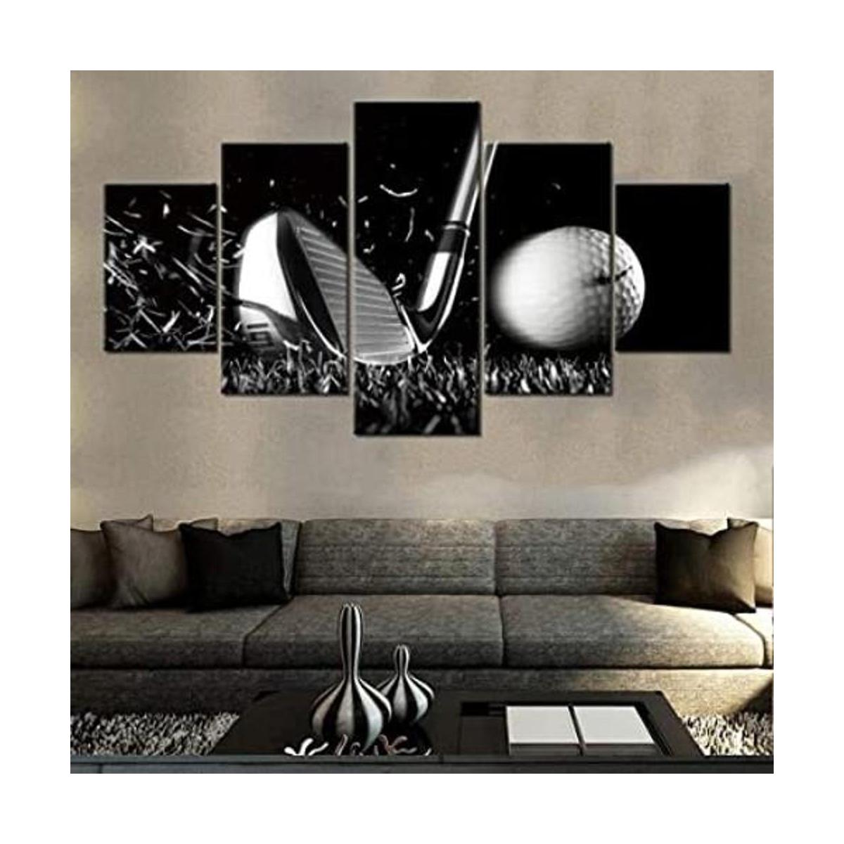 Piezas de golf para decoración de pared pinturas en