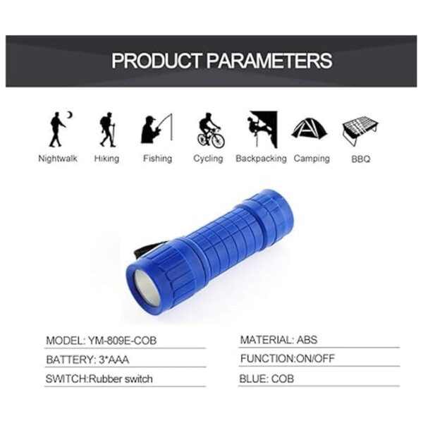 Paquete de 30 mini linternas 5 colores linterna LED COB_4