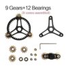 Puro latón Fidget Spinner engranajes Linkage Fidget Gyro_4