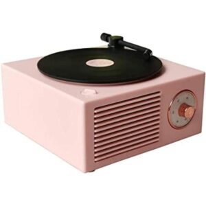 Wetocke Altavoz Bluetooth estilo reproductor de discos de_1