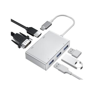Adaptador USB C HDMI VGA USB 3.0 Weton 5 en 1 USB 3.1_1