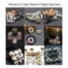 Puro latón Fidget Spinner engranajes Linkage Fidget Gyro_6