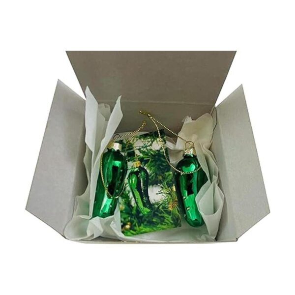 Set de decoración navideña con diseño de árbol de cristal_3