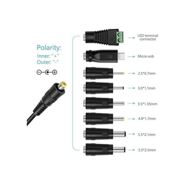 Belker Adaptador universal de 36 W 3 V 4.5 V 5 V 6 V_2