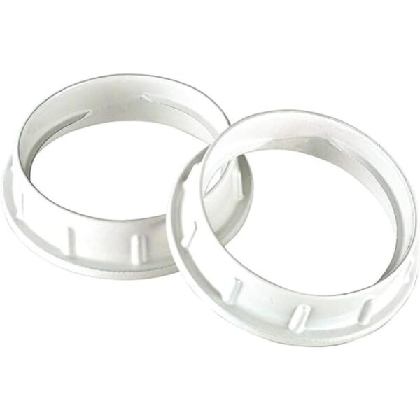 Anillo de aluminio enchufes de base media color blanco_2