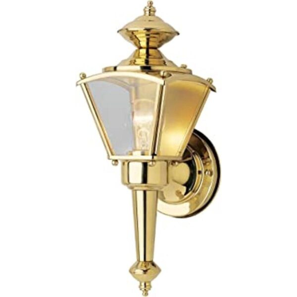 Westinghouse Lighting 6696400 Farol de pared latón pulido_1