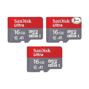 SanDisk Paquete de 3 tarjetas de memoria Ultra microSDHC_1