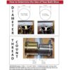 Westbrass D3311C26 Drenaje de baño de 112 pulgadas con_3