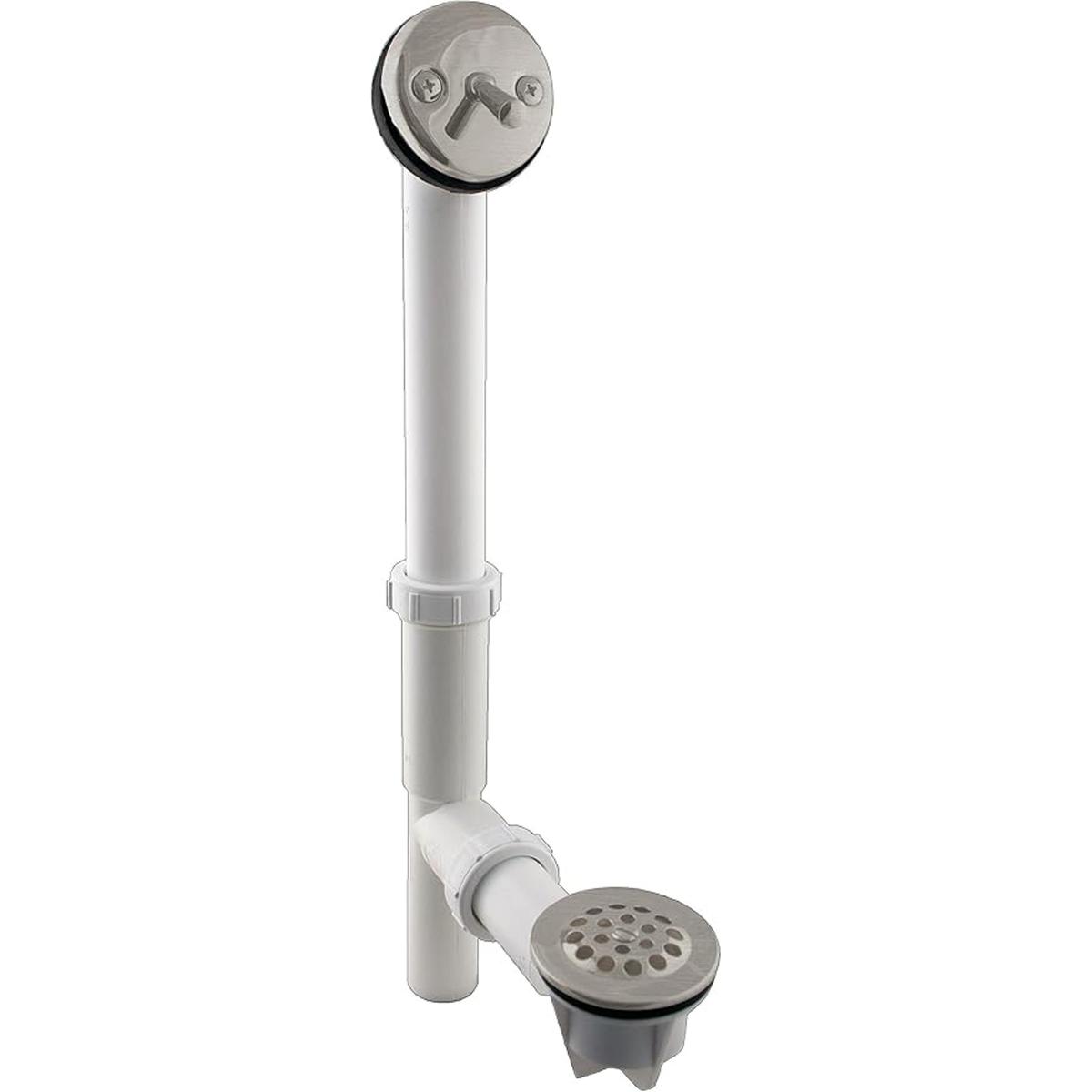 Westbrass Blanco Tubular Viaje Palanca Bathwaste de