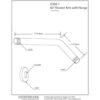 Westbrass Brazo de ducha IPS de 0.5 in x 10 pulgadas con_2