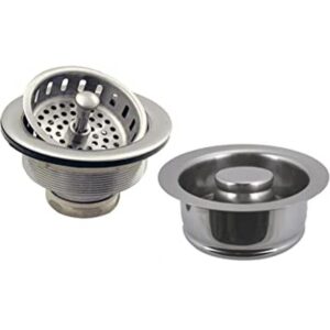 Westbrass D216507 Colador de cesta de cocina grande estilo_1