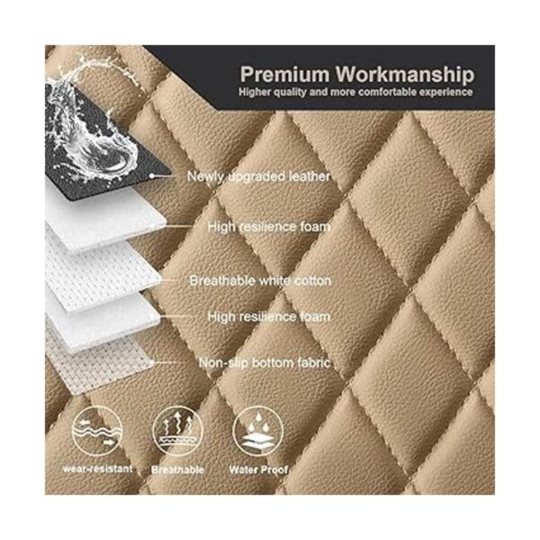 West Llama Funda de cuero sintético para asiento de coche_3