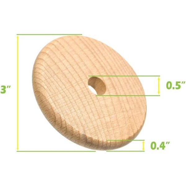 Cuentas de disco de madera natural sin terminar en 3_3