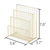 Geiornzer Soporte de letras de 3 ranuras soporte de_3