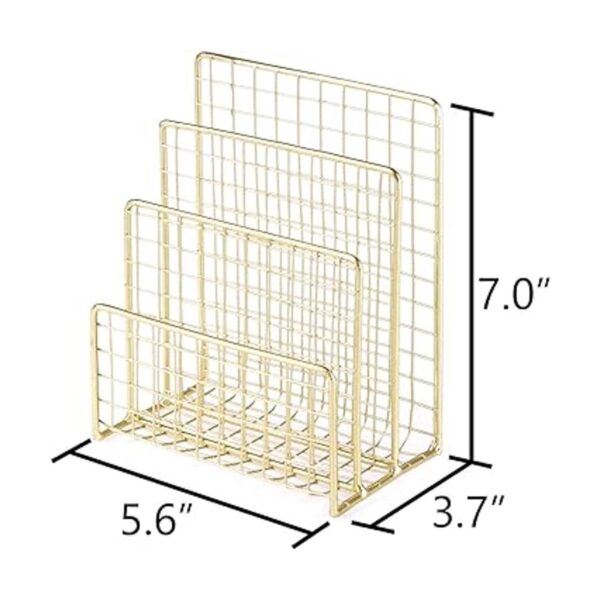 Geiornzer Soporte de letras de 3 ranuras soporte de_3