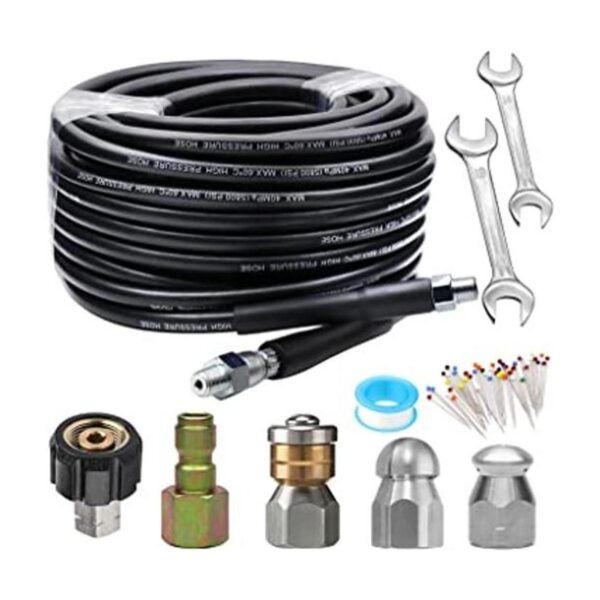 Kit de chorro de alcantarillado de 50 pies para lavadora a_1