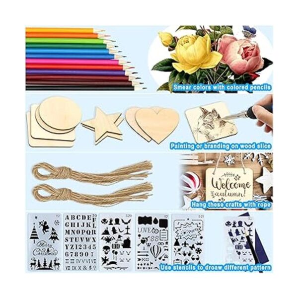 Kit de combustión de madera 95 unidades bolígrafo de_6