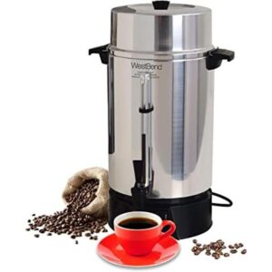 West Bend 58030 Cafetera de aluminio altamente pulido_1