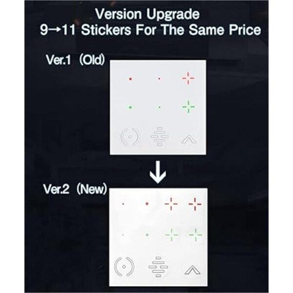 Reusable Transparent Aim Sight Assist Decals FastScope TV