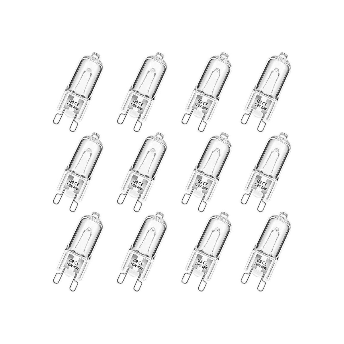 Bombillas halógenas G9 de 2 pines 120 V 40 W regulables