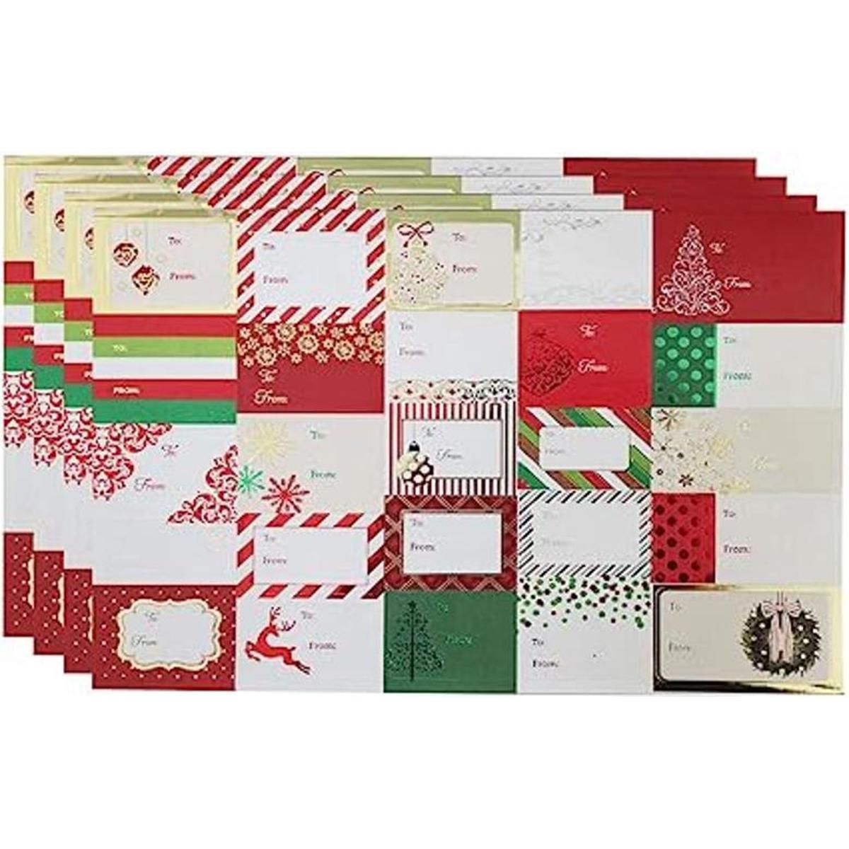 Etiquetas engomadas de Navidad pegatinas autoadhesivas de
