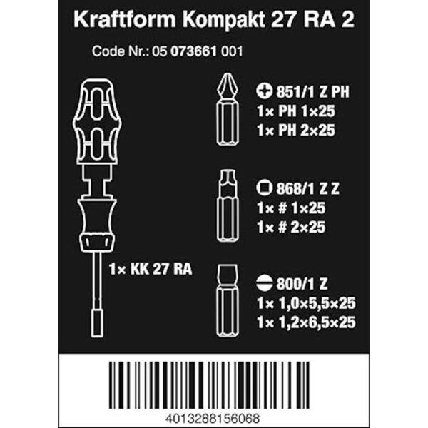 Wera Kraftform Kompakt Juego de destornilladores de_2