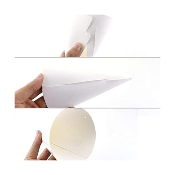 Weoxpr 40 sombreros de cono de fiesta blancos para_3