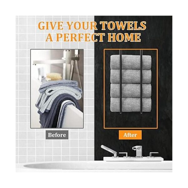 Birosnsy Toalleros para baño montaje en pared soporte de_4