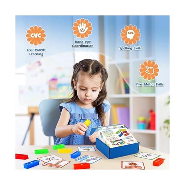 Aizweb CVC Juego de palabras mini tablero de juguetes