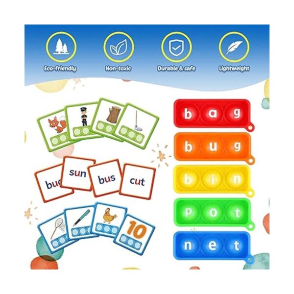 Aizweb CVC Juego de palabras mini tablero de juguetes