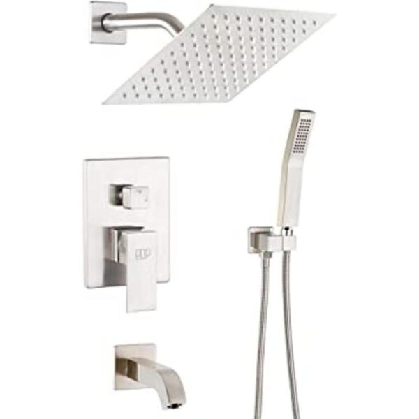 POP SANITARYWARE Sistema de ducha de níquel cepillado_1