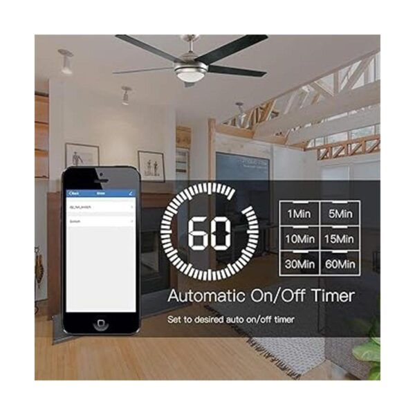 MOES Interruptor de pared inteligente WiFi para ventilador_5